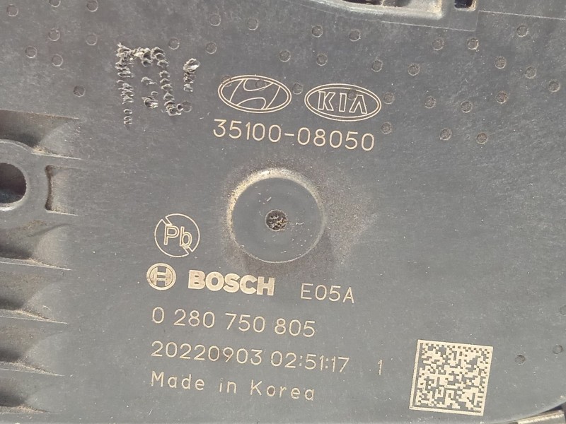 Recambio de caja mariposa para kia rio iv (yb, sc, fb) 1.2 cvvt referencia OEM IAM 3510008050  0280750805