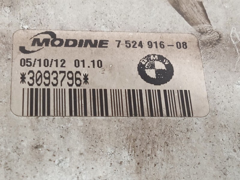Recambio de intercooler para bmw x1 (e84) sdrive 18 d referencia OEM IAM 7524916 17517524916 