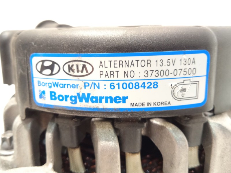 Recambio de alternador para kia rio iv (yb, sc, fb) 1.2 cvvt referencia OEM IAM 3730007500  61008428