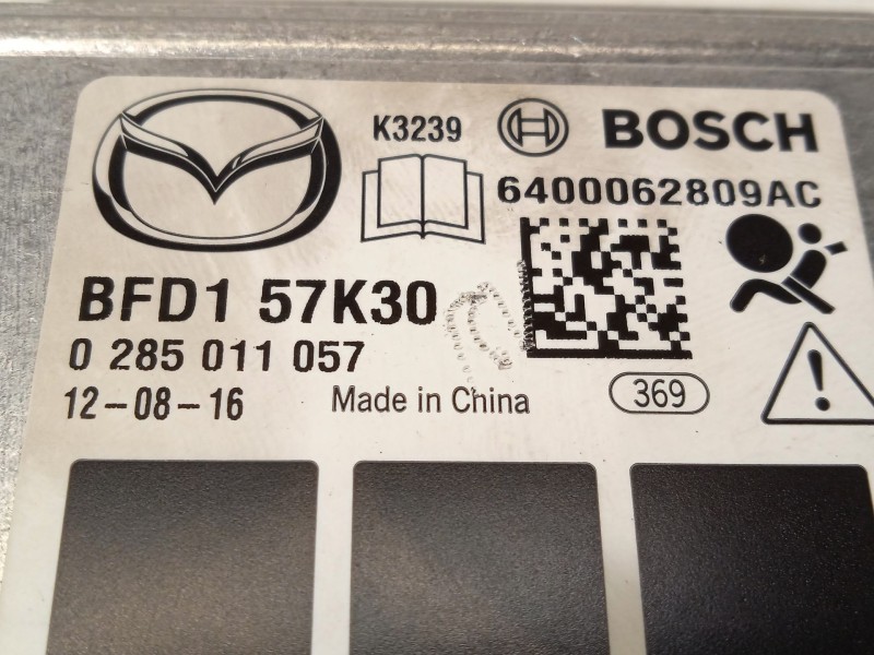Recambio de centralita airbag para mazda 3 (bl) 1.6 mzr cd (bl14) referencia OEM IAM BFD157K30  6400062809AC