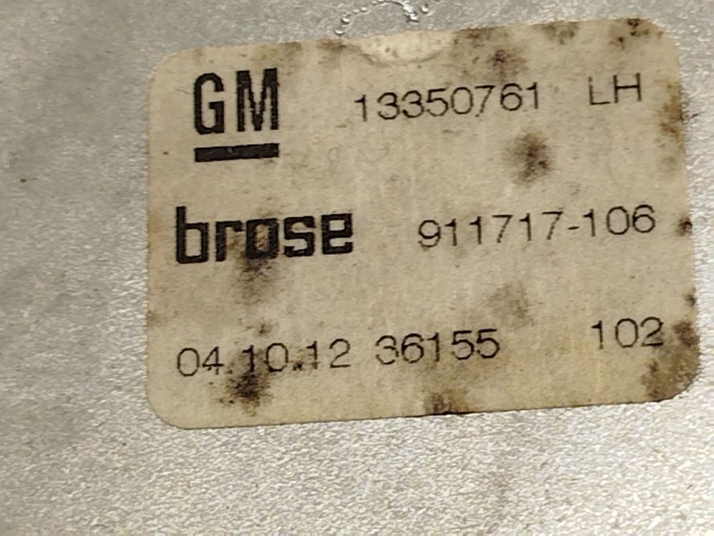 Recambio de elevalunas trasero izquierdo para opel astra j (p10) 1.7 cdti (68) referencia OEM IAM 13350761  