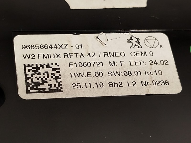 Recambio de mando climatizador para peugeot 508 i (8d_) 2.2 hdi referencia OEM IAM 96656644XZ  