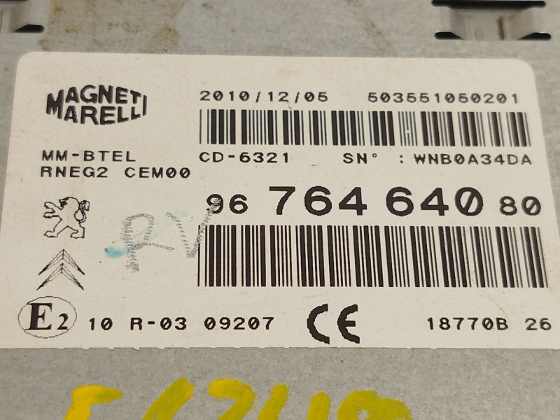 Recambio de sistema navegacion gps para peugeot 508 i (8d_) 2.2 hdi referencia OEM IAM 9676464080  503551050201