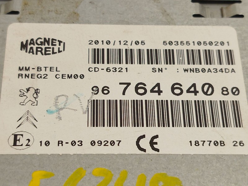 Recambio de sistema navegacion gps para peugeot 508 i (8d_) 2.2 hdi referencia OEM IAM 9676464080  503551050201