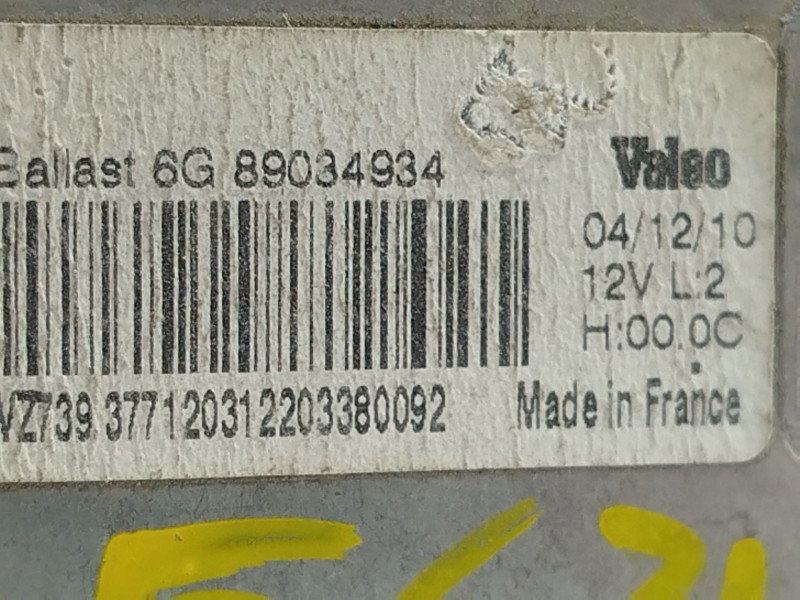 Recambio de centralita faros xenon para peugeot 508 i (8d_) 2.2 hdi referencia OEM IAM 89034934 6224L8 