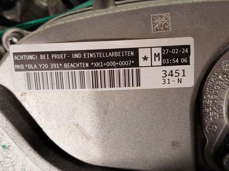 Recambio de motor completo para audi a1 sportback (gba) 30 tfsi referencia OEM IAM DLA DLAA - Blanco 6