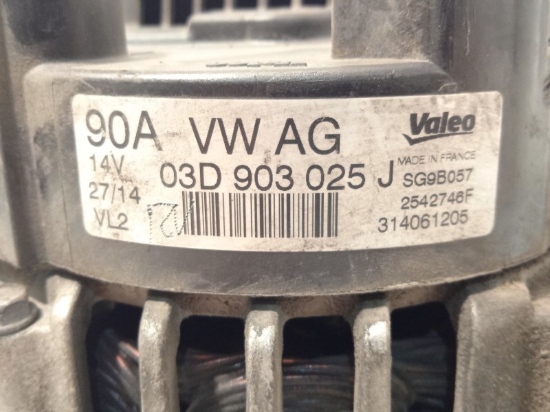 Recambio de alternador para seat ibiza iv (6j5, 6p1) 1.2 referencia OEM IAM 03D903025J 2542746F SG9B057