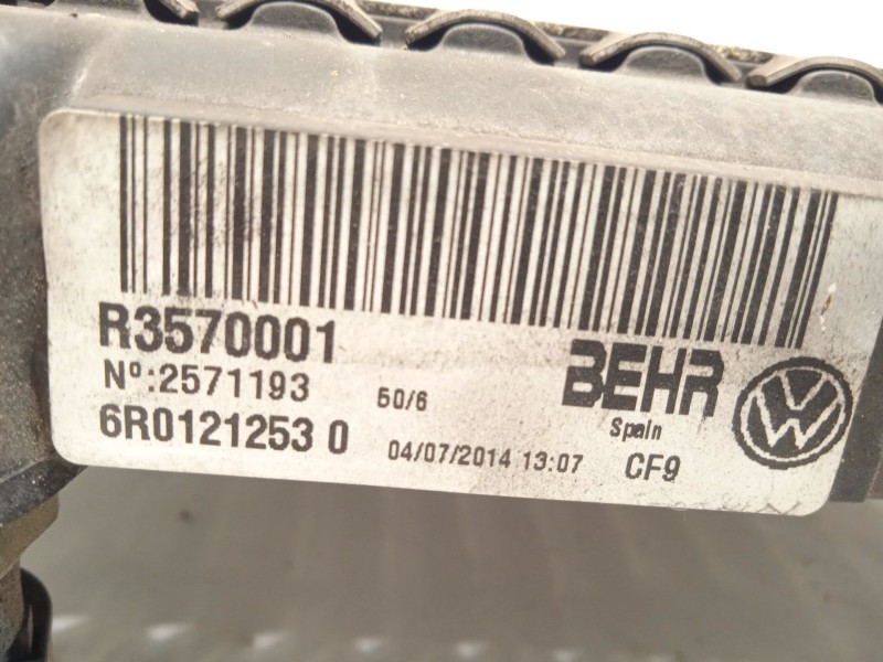 Recambio de radiador agua para seat ibiza iv (6j5, 6p1) 1.2 referencia OEM IAM 6R0121253  