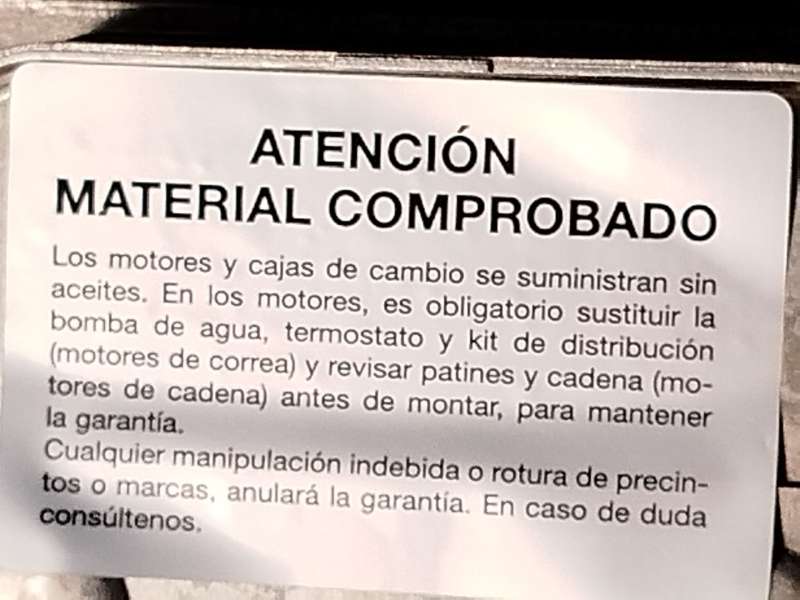 Recambio de motor completo para audi a1 sportback (gba) 30 tfsi referencia OEM IAM DLA DLAA - Blanco 8