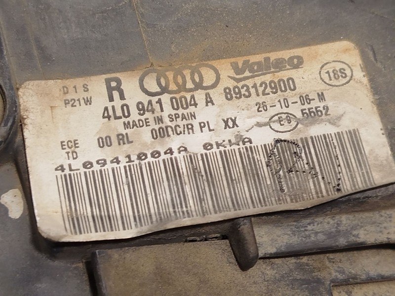Recambio de faro derecho para audi q7 (4lb) 3.0 tdi quattro referencia OEM IAM 4L0941004A 4L0941030A 