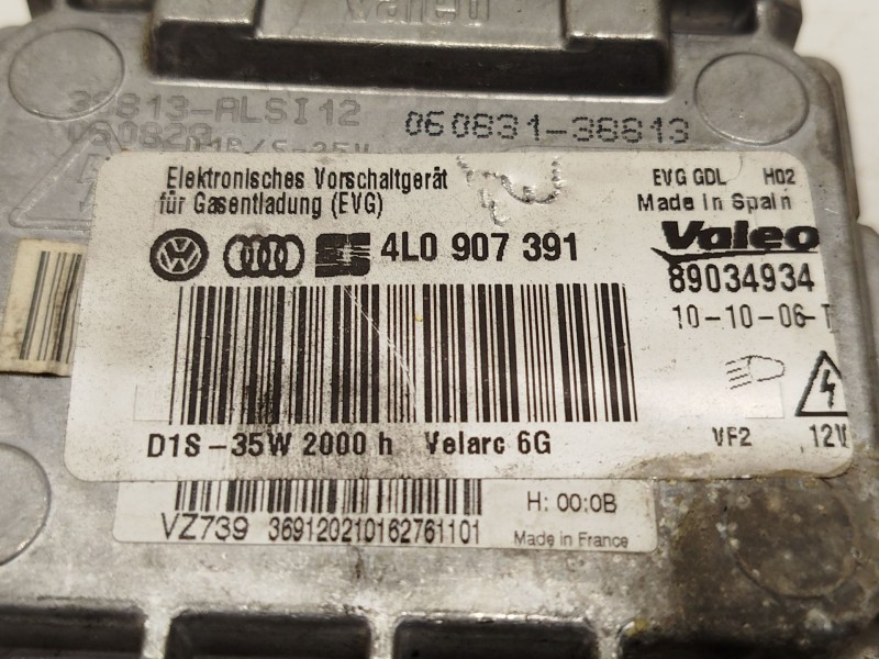 Recambio de centralita faros xenon para audi q7 (4lb) 3.0 tdi quattro referencia OEM IAM 4L0907391  89034934