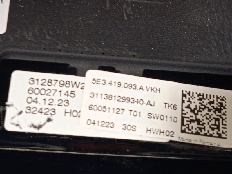 Recambio de volante para skoda kamiq (nw4) 1.0 tsi referencia OEM IAM 5E3419093A 5E3419093AVKH 