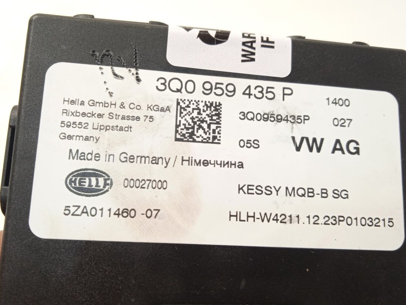 Recambio de modulo electronico para skoda kamiq (nw4) 1.0 tsi referencia OEM IAM 3Q0959435P  5ZA011460