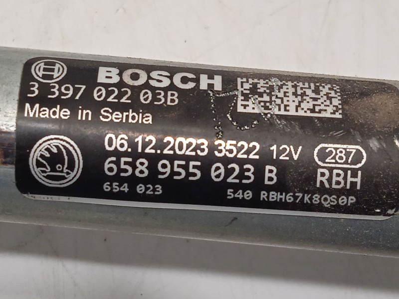 Recambio de motor limpia delantero para skoda kamiq (nw4) 1.0 tsi referencia OEM IAM 658955023B 339702203B 