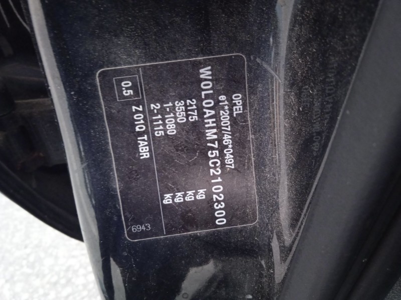 opel zafira b furgoneta/monovolumen (a05) del año 2012