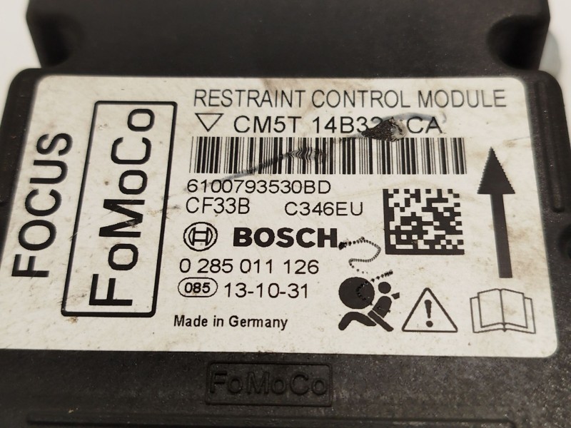 Recambio de centralita airbag para ford focus iii 1.6 tdci referencia OEM IAM CM5T14B321CA 1767129 0285011126