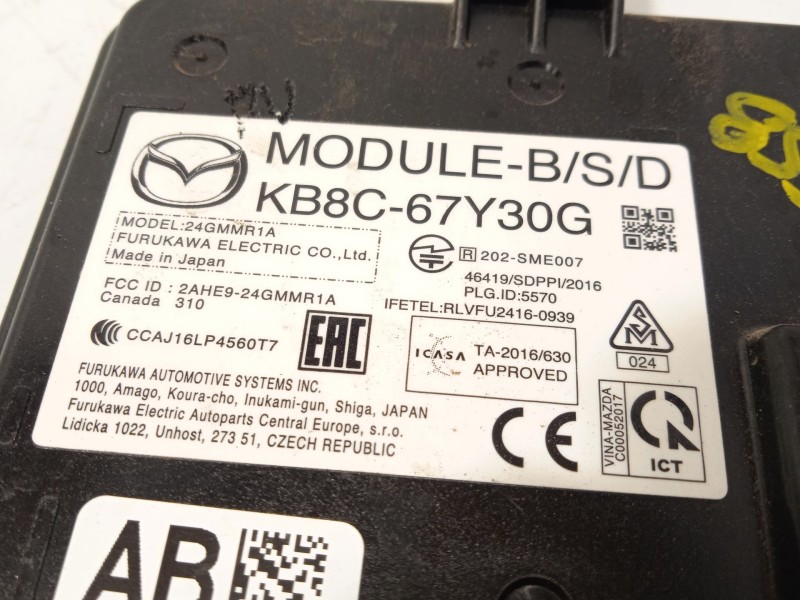 Recambio de modulo electronico para mazda cx-5 (kf) 2.5 awd referencia OEM IAM KB8C67Y30G  24GMMR1A