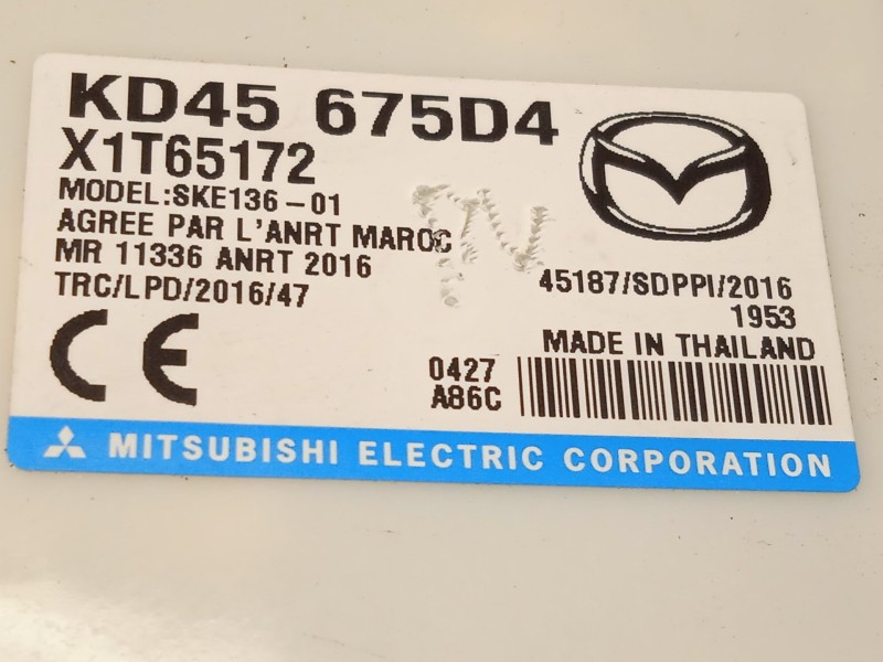 Recambio de modulo electronico para mazda cx-5 (kf) 2.5 awd referencia OEM IAM KD45675D4  