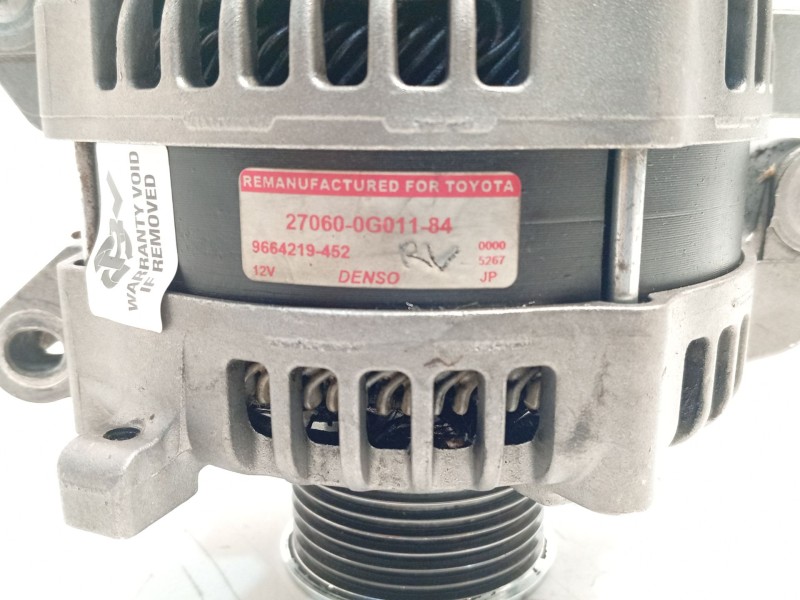 Recambio de alternador para toyota verso (_r2_) 2.0 d-4d (aur20_) referencia OEM IAM 9664219452 270600G01184 
