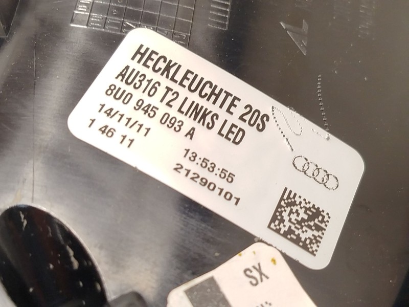 Recambio de piloto trasero izquierdo para audi q3 (8ub, 8ug) 2.0 tdi referencia OEM IAM 8U0945093A  