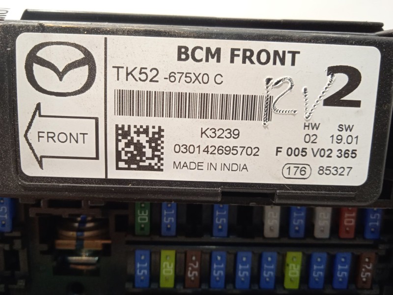 Recambio de caja reles / fusibles para mazda cx-5 (kf) 2.5 awd referencia OEM IAM TK52675X0C  