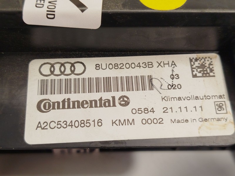Recambio de mando climatizador para audi q3 (8ub, 8ug) 2.0 tdi referencia OEM IAM 8U0820043B 8U0820043BXHA 