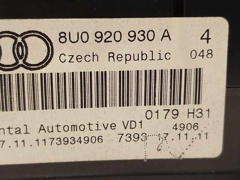 Recambio de cuadro instrumentos para audi q3 (8ub, 8ug) 2.0 tdi referencia OEM IAM 8U0920930A  
