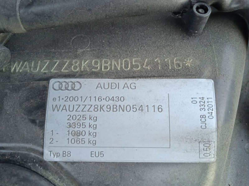 audi a4 b8 (8k2) del año 2011