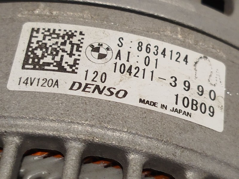 Recambio de alternador para bmw x1 (f48) sdrive 18 i referencia OEM IAM 8634124 12318634124 1042113990