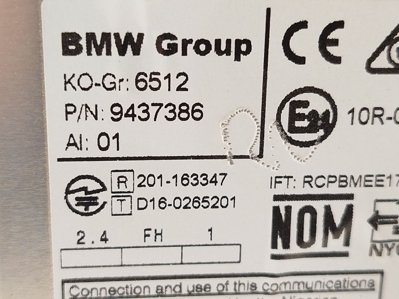 Recambio de sistema navegacion gps para bmw x1 (f48) sdrive 18 i referencia OEM IAM 65129437386  