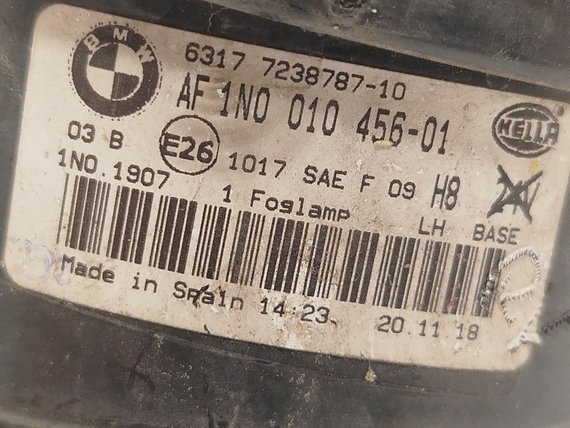 Recambio de faro antiniebla izquierdo para bmw x1 (f48) sdrive 18 i referencia OEM IAM 63177238787  
