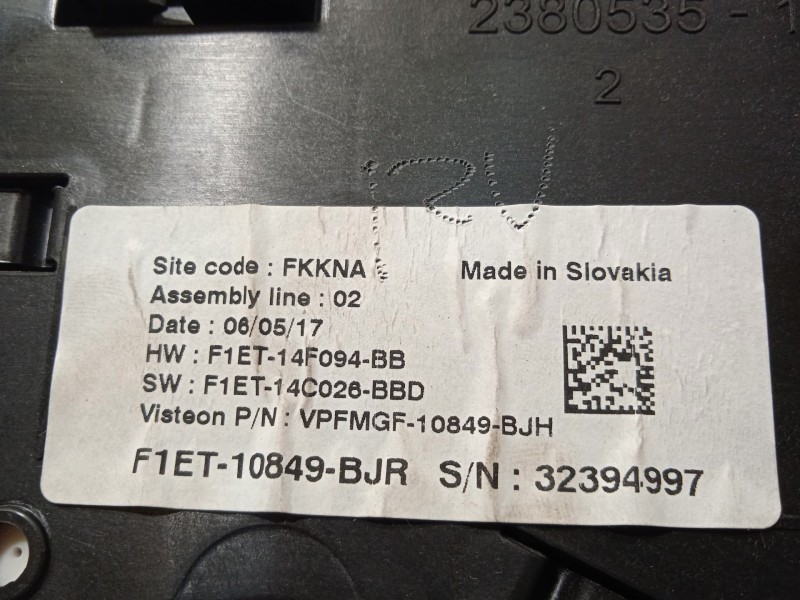 Recambio de cuadro instrumentos para ford focus iii turnier 1.0 ecoboost referencia OEM IAM F1ET10849BJR 2303634 