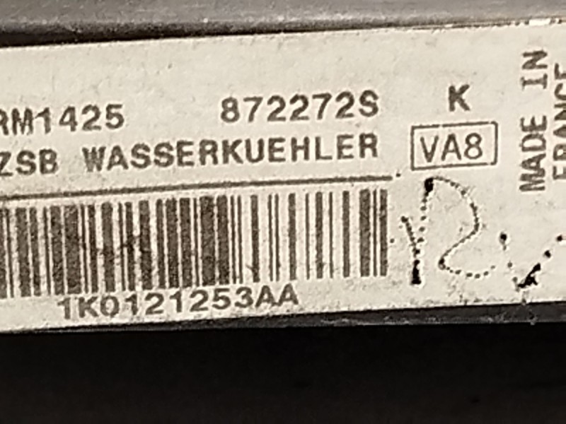 Recambio de radiador agua para volkswagen golf plus v (5m1, 521) 1.9 tdi referencia OEM IAM 1K0121253AA  