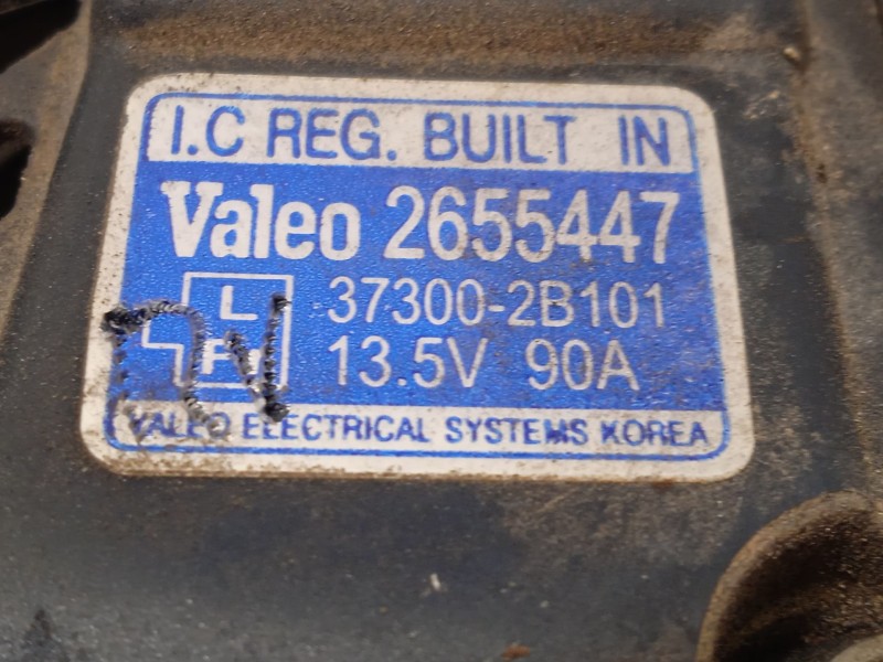 Recambio de alternador para hyundai elantra v sedán (md, ud) 1.6 referencia OEM IAM 373002B101  2655447