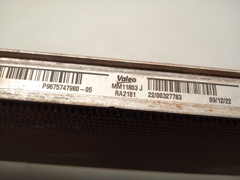 Recambio de radiador agua para fiat doblo furgoneta/monovolumen (510_, 511_) bluehdi 100 referencia OEM IAM 9675747980 P96757479