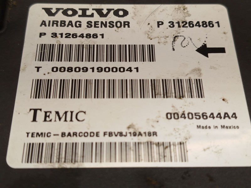 Recambio de centralita airbag para volvo s80 ii (124) d5 referencia OEM IAM 31264861 P31264861 00405644A4