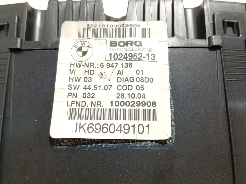 Recambio de cuadro instrumentos para bmw 1 (e87) 120 d referencia OEM IAM 6947136 62109283801 102495213