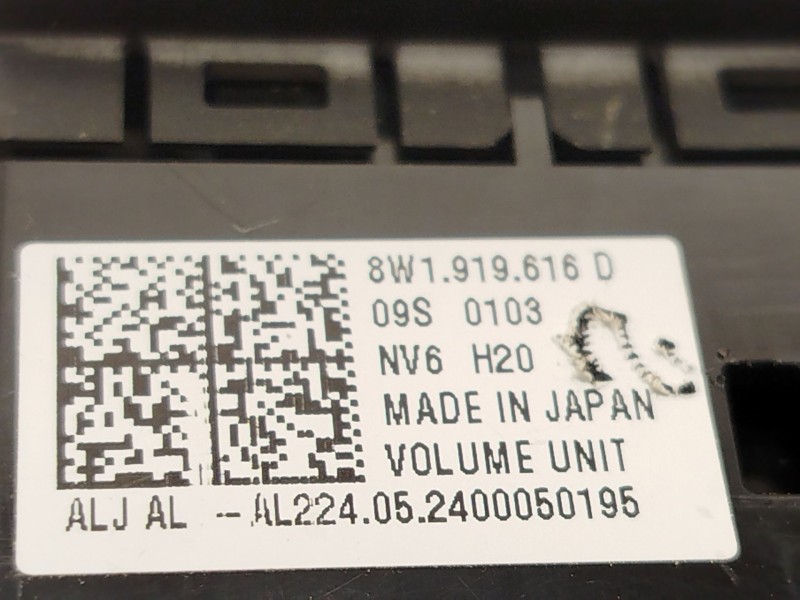 Recambio de interruptor para audi a4 b9 avant (8w5, 8wd) 30 tdi mild hybrid referencia OEM IAM 8W1919616D  