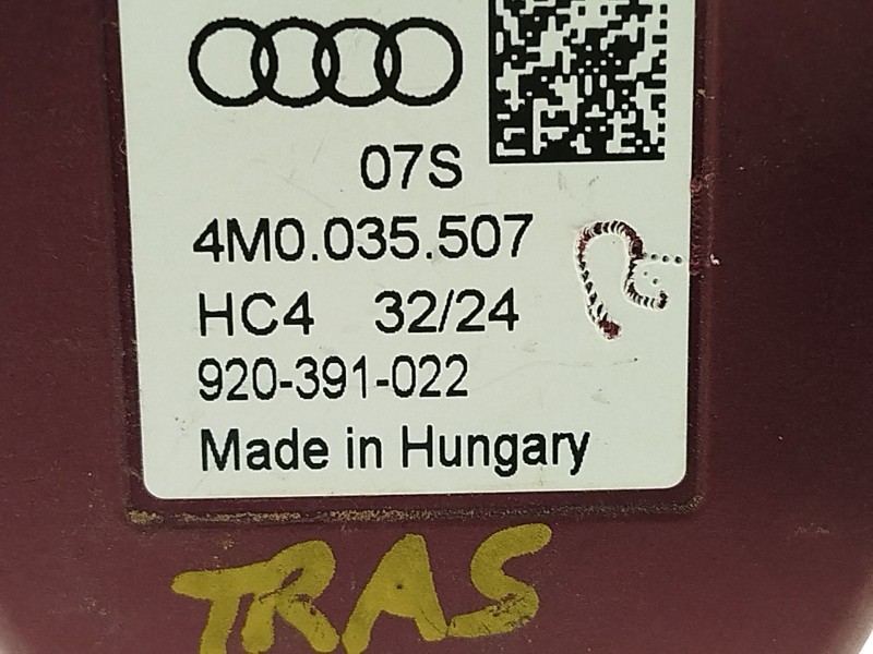 Recambio de antena para audi a4 b9 avant (8w5, 8wd) 30 tdi mild hybrid referencia OEM IAM 4M0035507  