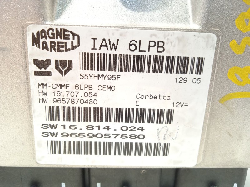 Recambio de centralita motor uce para peugeot 307 cc (3b) 2.0 16v referencia OEM IAM 9659057580  