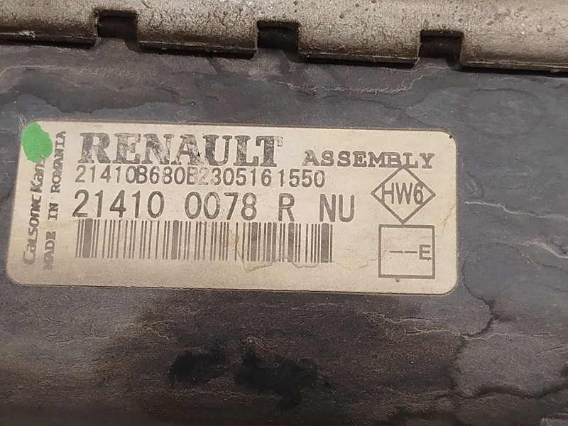 Recambio de radiador agua para dacia dokker furgoneta/monovolumen 1.5 dci (feaj) referencia OEM IAM 214100078R  