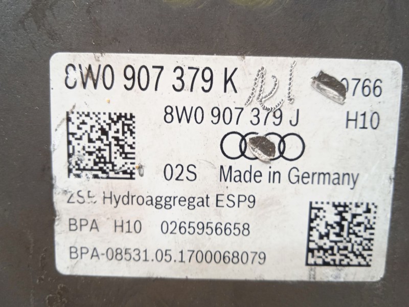 Recambio de abs para audi a4 avant (8w5) design edition quattro referencia OEM IAM 8W0614517N 8W0907379K 269793