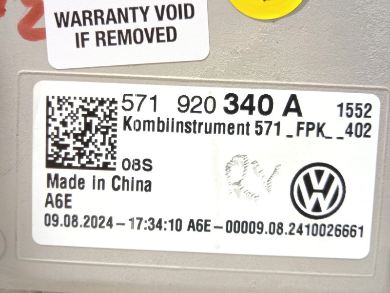 Recambio de cuadro instrumentos para volkswagen tiguan allspace (bw2, bj2) 2.0 tdi referencia OEM IAM 571920340A  