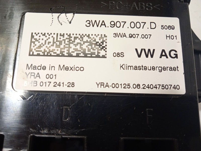 Recambio de modulo electronico para volkswagen tiguan allspace (bw2, bj2) 2.0 tdi referencia OEM IAM 3WA907007D  5HB017241