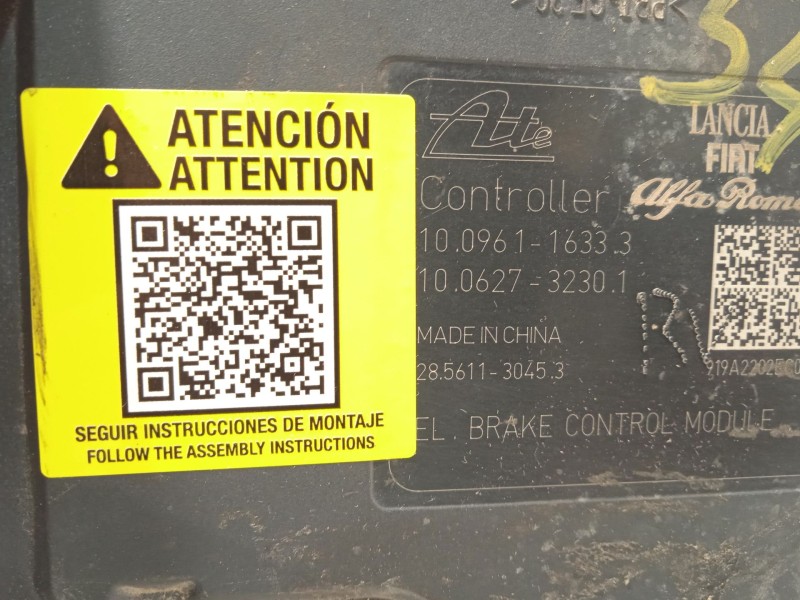 Recambio de abs para fiat doblo ii cargo (263) furgón base referencia OEM IAM 52108218 28561130453 10021211284