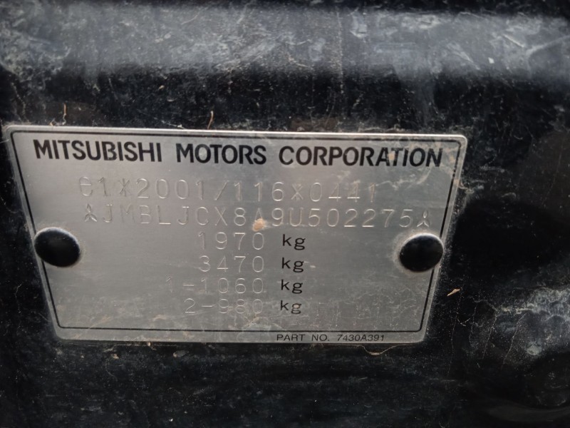 mitsubishi lancer viii (cy_a, cz_a) del año 2009