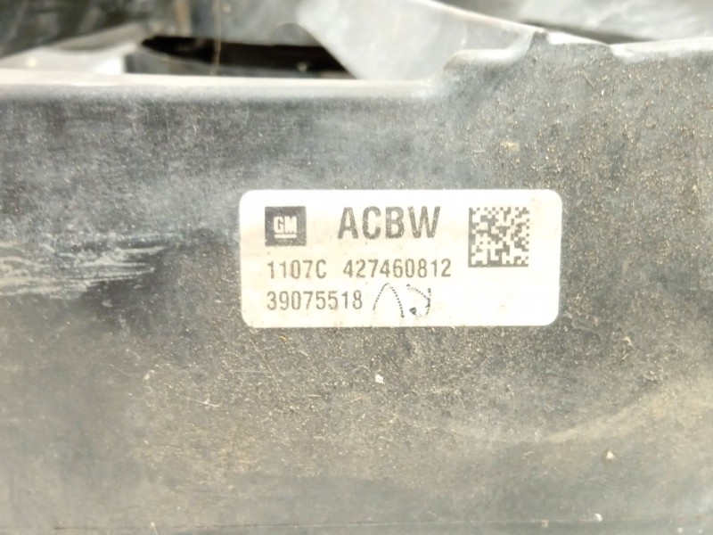 Recambio de electroventilador para opel astra k (b16) 1.6 cdti (68) referencia OEM IAM 39013322 39075518 0130708449