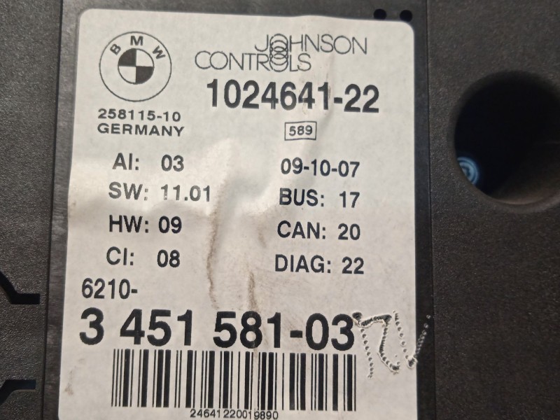 Recambio de cuadro instrumentos para bmw x3 (e83) 2.0 sd referencia OEM IAM 3451581 62103451581 102464122