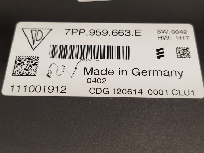 Recambio de modulo electronico para porsche panamera (970) 3.0 d referencia OEM IAM 7PP959663E  111001912