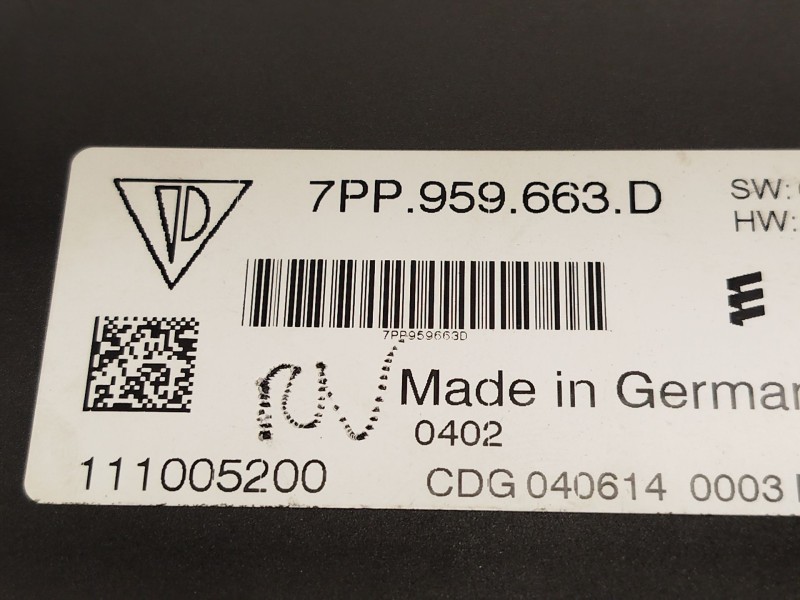 Recambio de modulo electronico para porsche panamera (970) 3.0 d referencia OEM IAM 7PP959663D  111005200